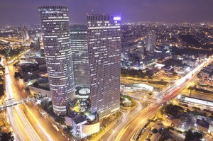 Tel Aviv at night