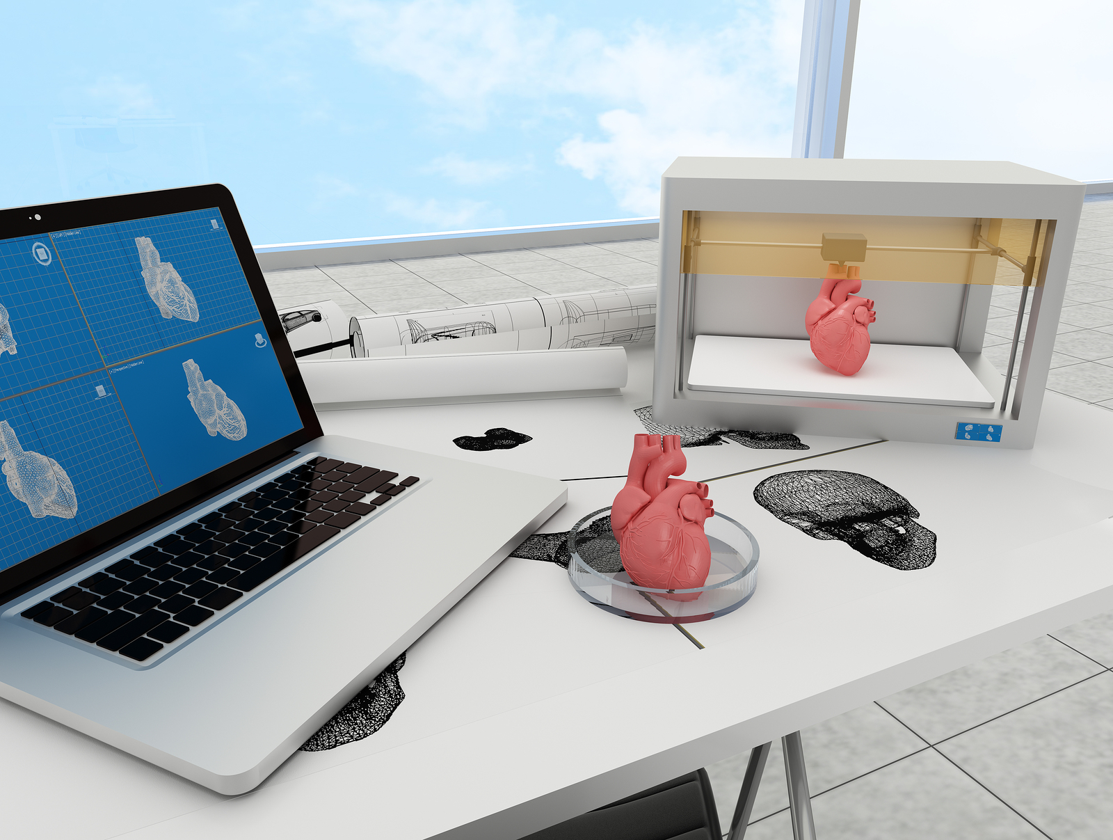 3d printed heart